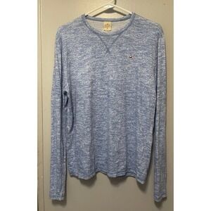 Hollister t shirt men's long sleeve Blue With Logo Size Medium